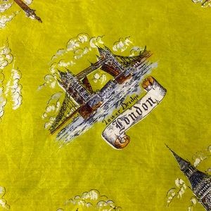 👗5/$25👗Vintage London Silk square scarf
